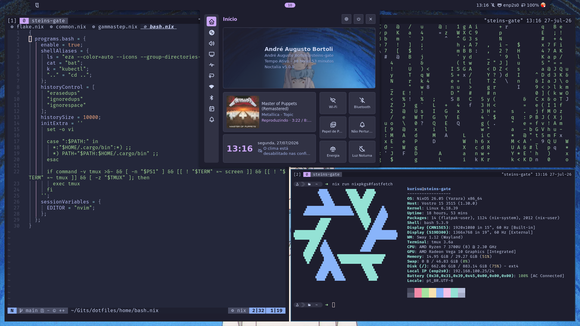 Setup NixOS + Sway Desktop
